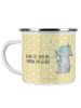 Mr. & Mrs. Panda Camping Emaille Tasse Elefant Seifenblasen mit ... in Gelb Pastell