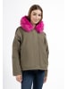 myMo Winterjacke in Oliv Violett