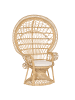 Beliani Sessel EMMANUELLE in Braun/Beige - (W) 120 x (H) 150 x (L) 50 cm