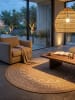 KADIMA DESIGN Teppich Outdoor Waschbar Vintage LOCARNO Strapazierfähig OEKO-TEX in Beige