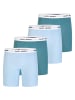 Happy Shorts Boxer Jersey Long in türkis, blau