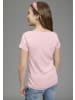 Kangaroos T-Shirt in rosa + weiß