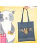 Mr. & Mrs. Panda Shopper Fledermaus Flügel ohne Spruch in Indigo Blue
