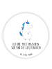 Mr. & Mrs. Panda pinnwand magnet Einhorn Mann mit Spruch in Weiß