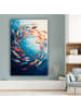 OnlyWow Leinwand Bilder Hellblau