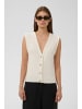 Soaked in Luxury Strickweste SLDamali Gerade Passform in Broken White