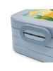 Mr. & Mrs. Panda Meal Prep Box Kaktus Sonne Design ohne Spruch in Blau Pastell