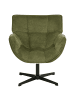 Beliani Sessel AUMA in Grün/Schwarz - (W) 71 x (H) 85 x (L) 78 cm