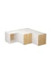 CALICOSY TV-Möbel COMPACT in Eiche - (W) 90  x (H) 32  x (L) 92  cm