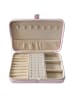 relaxdays Schmuckkästchen in Rosa - (B)21 x (H)4,5 x (T)14,5 cm