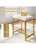 COSTWAY Schminkhocker für Make-up in Gold