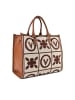 Valentino Tyle Shopper Tasche 38 cm in cuoio-multicolor