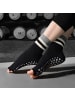 MUNADUNA Yoga-/Pilates-Zehensocken mit offenen Zehen – Streifen-Design in Weiß