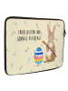 Mr. & Mrs. Panda Notebook Tasche Hase Eier Malen mit Spruch in Blumig