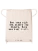Mr. & Mrs. Panda Rucksack Stoff Man kann sich den... mit Spruch in Creme