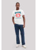 F4NT4STIC T-Shirt California skull summer vibes in weiß