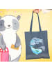 Mr. & Mrs. Panda Tote Bag Walfisch Thunfisch ohne Spruch in Indigo Blue