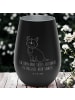 Mr. & Mrs. Panda Gold Windlicht Hund Glück mit Spruch in Schwarz