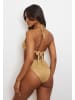 Moda Minx Bikini Top Kos Pendant Hoop in Gold Shimmer