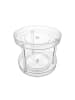 relaxdays Drehteller in Transparent - (H)24 x Ø 27 cm