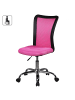 KADIMA DESIGN Kinderdrehstuhl, ergonomisch, Netz, höhenverstellbar, bis 30 kg in Rosa