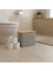 relaxdays Toilettenpapier Aufbewahrung in Grau - (B)45 x (H)34,5 x (T)15 cm
