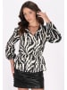 faina Damen Bluse in Schwarz Weiss