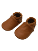 Yalion Baby Krabbelschuhe aus Leder, weiche Lauflernschuhe mit rutschfester Sohle 