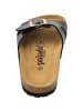 Palado Pantoletten Tinos in Schwarz Lack/Gold