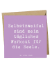Mr. & Mrs. Panda Glückwunschkarte Spruch Selbstzweifel Workout m... in Lavendeltraum