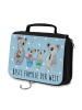 Mr. & Mrs. Panda Kosmetiktasche Koala Familie zwei mit Spruch in Blau Pastell