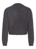 Vila Strickjacke in Dark Grey Melange