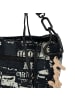 Desigual Newspaper Donosti Schultertasche 25 cm in schwarz