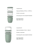 Mepal 2er Set Lunchpot-Set XL Ellipse 900 ml + 1050 ml in Nordic Black