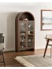 Beliani Vitrine GLENWOOD in Braun - (W) 79 x (H) 178 x (L) 40 cm