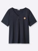 sheego Kurzarm-Shirt in tiefblau