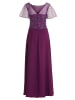 Vera Mont Abendkleid mit Stickerei in Real Purple