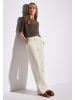 Street One 'Wide Leg Leinenhose' Beige