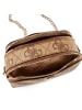 Guess Noelle Umhängetasche 20 cm in latte logo-brown