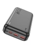 HOCO Powerbank 20000 mAh PD QC 3A 22,5W mit LED-Digitalanzeige in Schwarz