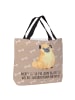 Mr. & Mrs. Panda Shopper Tasche Mops mit Spruch in Hundeglück