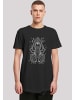 F4NT4STIC Long Cut T-Shirt Harry Potter Aragog Line Art in schwarz