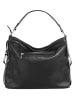 Samantha Look Handtasche echt Leder in schwarz
