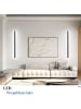 ZMH 2er-Set Wandleuchte LED in schwarz moderne 6500K kaltweiß 32W Metall L 100CM