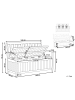 Beliani Gartenbank SOVANA in Braun - (W) 160 x (H) 91 x (L) 60 cm