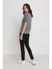Kaffe Langarm-Bluse KAedita Regular fit in Black/Chalk/Rose Fan Print