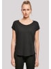 F4NT4STIC Long Cut T-Shirt Japan Flower in schwarz