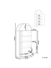 Beliani Vitrine GLENWOOD in Braun - (W) 79 x (H) 178 x (L) 40 cm