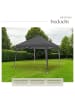 tectake Pavillon Linosa inklusive Spannseile, Heringe und Tragetasche, grau