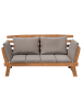 Beliani Gartenbank PORTICI in Braun - (W) 210 x (H) 82 x (L) 66 cm
